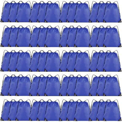 Bulk Drawstring Bags for Party Favors, Lightweight Sackpacks for Gym, School Events, Team Sports & Giveaways