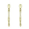 Guili Classic 14K Gold Plated Open Hoop Earrings, Elegant and Versatile Design for Effortless Everyday Style - 3 of 3