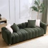Modern Ribbed Sofa with Plush Cushions and Easy Assembly for Living Room -3irtyhousy - 2 of 4