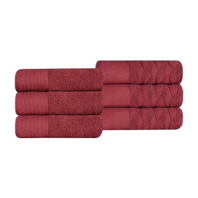 Premium Cotton Herringbone Medium Weight Bathroom Towel Set by Blue Nile Mills