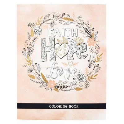 Color Bk Faith Hope Love - (Hardcover)