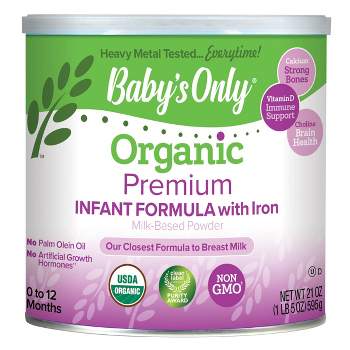 Baby's Only Organic Premium Dairy Powder Infant Formula - 21oz