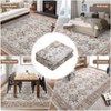 Washable Area Rug for Living Room, Soft Vintage Boho Farmhouse Carpet, Large Low Pile Non-Slip Bedroom Rug, Indoor Accent Rug for Dining Room - 4 of 4