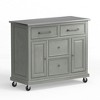 Glenwillow Home Kitchen Cart with Locking Casters - No-Tool Assembly - 4 of 4