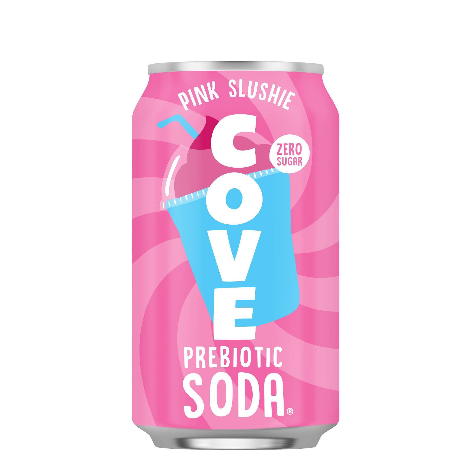 Cove Pink Slush Soda - 12 fl oz: Sugar-Free, Gluten-Free, Prebiotic/Probiotic