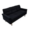XIZZI 3 Seater Sofa Couch with Deep Seats, Modern Upholstered Sofa with Armrests, Comfy Couches for Living Room, Bedroom and Office - 2 of 4