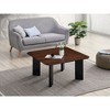 Omax Decor,Joss Square Shape Modern Wood Coffee Table - 4 of 4