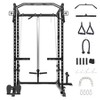 2000 LBS Power Cage,Multi-Function Power Rack with Cable Cross-Over System,Squat Rack with LAT Pull Down System - 4 of 4