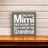 Slickblue They Call Me Mimi Wood Sign – Rustic Knotty Pine 7x7 Wall Decor for Grandma, Multiple Colors - 3 of 3