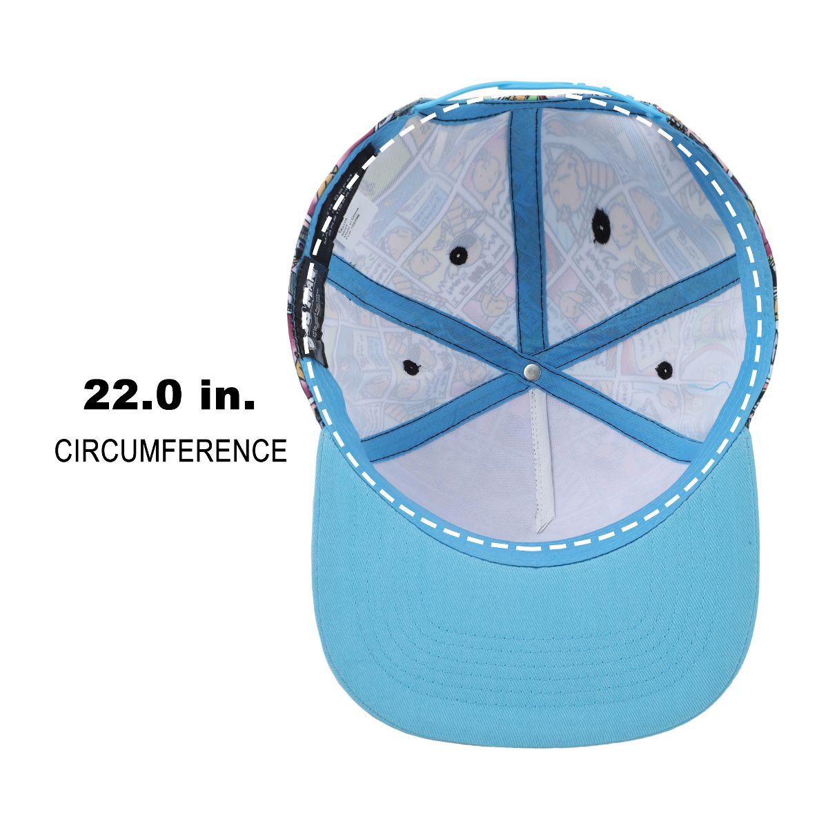 Dog Man Comic Panels Youth Snapback Hat - thumbnail 7
