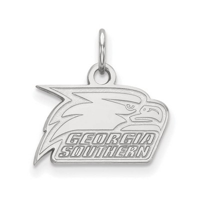 Black Bow Jewelry 14k White Gold Georgia Southern Eagles NCAA Extra Small Pendant