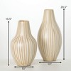 Sullivans 16.5" & 20.5" Bamboo Vase Set of 2, Brown - 4 of 4