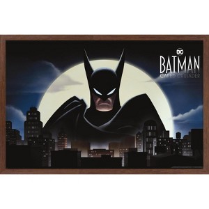 Trends International DC Batman: Caped Crusader - Skyline Key Art Framed Wall Poster Prints - 1 of 4