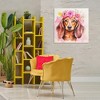 Stupell Industries Boho Wiener Dog Dachshund Canvas Wall Art - 2 of 4
