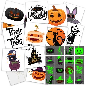 ArtCreativity Glow-in-the-Dark Halloween Temporary Tattoos (Pack of 144) - 1 of 4