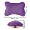 Unique Bargains Faux Fur Head Neck Car Support Pillow Cushion 1 Pair - 3 of 4
