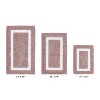 Hotel Bath Rug 100% Premium Cotton Tufted Weave Two Tone Reversible 3 Piece Bathroom Rug Set, Super Soft & Water Absorbent, Machine Washable Bathmat - 2 of 4