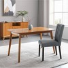 HomeRoots Gray Upholstered Tufted Velvet Dining Side Chair - 2 of 4