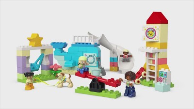 LEGO DUPLO Town Dream Playground 10991 Juego de juguetes de construcción  para niños pequeños, niños y niñas, aprendizaje STEM práctico sobre letras  y