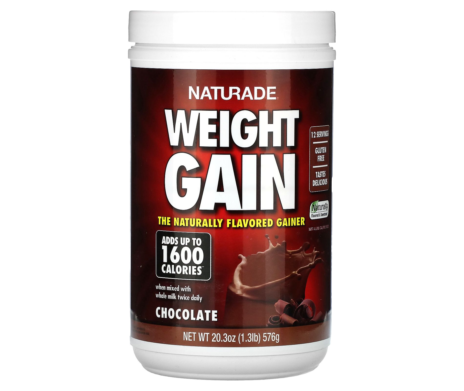 Naturade Weight Gain, Chocolate, 1.3 lb (576 g)