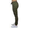 Galaxy By Harvic Women's  Loose Fit Cotton Stretch Twill Cargo Joggers - 3 of 4