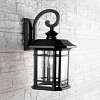 Cendra Outdoor Wall Lantern - PLT4011 - Clear/Black - Safavieh - 4 of 4