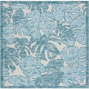 Courtyard CY8560 UV & Stain Resistant Non-Shedding Power Loomed Indoor/Outdoor Rugs - Safavieh - 1 of 4