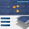 Modern Striped Area Rug - Washable Non Slip Carpet for Living Room, Bedroom, Office & Farmhouse - 3 of 4