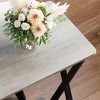 Industrial Narrow Console Table with 2 Shelves, Small Entryway Table with Metal Legs for Hallway, Living Room, Foyer & Office - 3 of 4