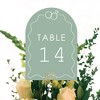 Big Dot of Happiness Sage Green Wedding Rings Table Numbers Centerpieces, Double-Sided 5 x 7 inches Cards, Table Numbers - 1-20 - 4 of 4