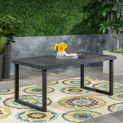 Maggift Patio End Tables, Stylish End Tables for Indoor and Outdoor Use, Ideal for Gardens, Backyard, Special Design, Gray, 69"*35.5"*29.5"