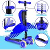 Hurtle ScootKid 3-Wheel Toddler Toy Scooter with LED Lights, Ages 1+, Fold-Out Seat - 4 of 4