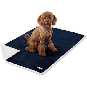 PetAmi Waterproof Dog Blanket for Bed Couch Sofa Cover, Reversible Faux Shearling Fleece Pet Throw - 1 of 4