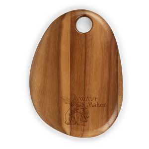 Toscana Little Mermaid Pebble Shaped Acacia Charcuterie Board - 1 of 4
