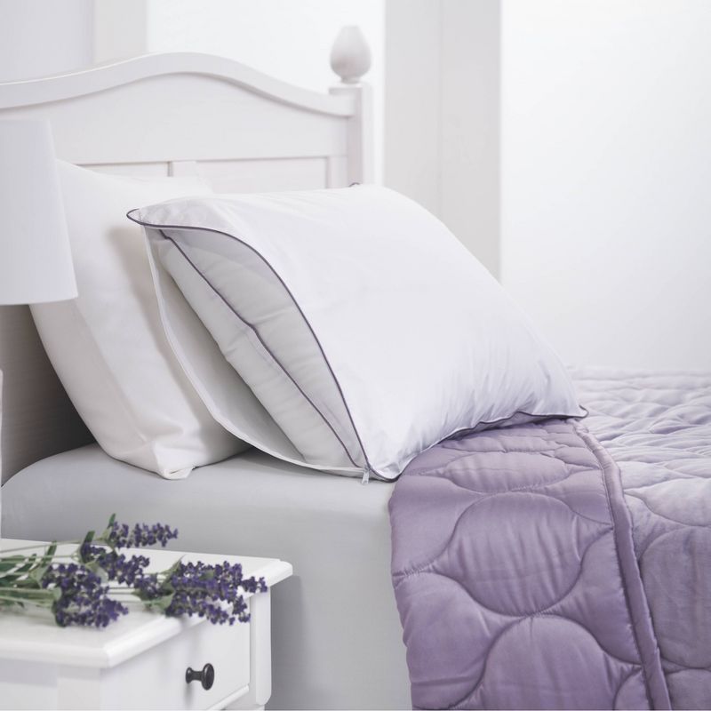 Lavender Infused Pillow Protector White - Dream Infusion, 1 of 5