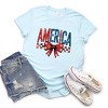 Simply Sage Market Coquette America Checkered Short Sleeve Tee - 3 of 4
