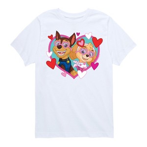 Boys' - Paw Patrol - Chase Sky Hearts Short Sleeve Graphic T-Shirt - 1 of 4