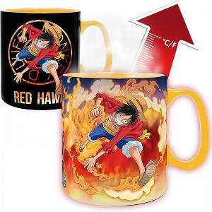 Adult One Piece Luffy and Sabo Heat Change 16oz. Mug - 1 of 3