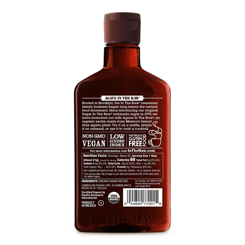 Organic Agave In The Raw Nectar - 18.5oz, 3 of 11