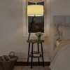 Hastings Home Floor Lamp with Table, Shelves, USB Charging Port and Drum Shade - image 4 of 4