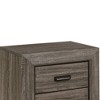 24" Lyndon Nightstand Weathered Gray Grain - Acme Furniture: English Dovetail, Metal Glides, PVC Edging - 2 of 4
