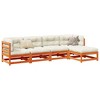 vidaXL Garden Sofa Set Natural wood Solid pine wood Medium Modular - 2 of 4