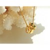 HTUTWOO Transparent Green Irregular Circle Bead Chain Pendant Necklace Gold-Plated Ladies Necklace Pendant Necklaces - 4 of 4