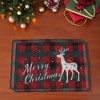 Unique Bargains Christmas Place Mats Flax Red White Green 11.8"x17.7" 2Pcs - 2 of 4