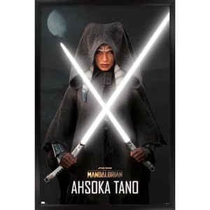 Trends International Star Wars The Mandalorian Season 2 - Ahsoka Lightsabers Framed Wall Poster Prints - 1 of 4