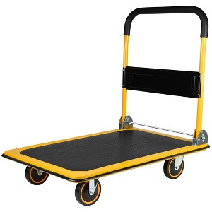 Foldable Platform Push Hand Truck Cart - 1 of 4