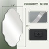 Beautyolove Scalloped Aluminum Alloy Framed Wall Mirror Irregular Decorative Wall Mirror - 4 of 4