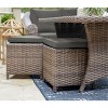 Leisure Made Walton 7pc Wicker Sectional in Gray Fabric - 3 of 4