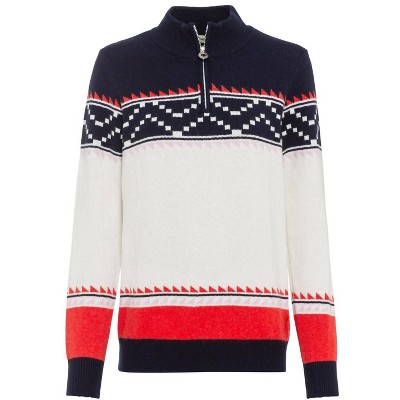 Women's WO'S NORWEGIAN PITCH TROYER SWEATER - GOLFINO