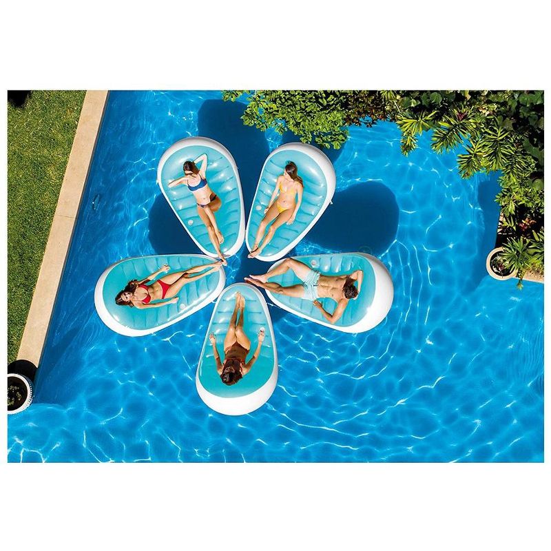 Intex Petal Lounge 76in X 49in Inflatable Floating Pool Float, 3 of 4